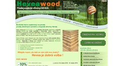 Desktop Screenshot of heveawood.cz